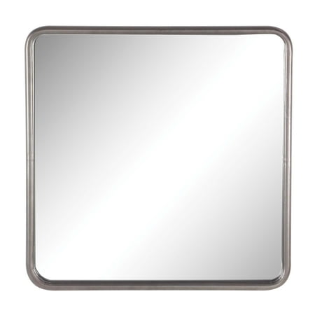 30 x 30 mirror frameless decmode modern 30 inch metal rounded square wall mirror gray 30 x 30 mirror frameless decmode modern 30 inch metal rounded square wall mirror gray